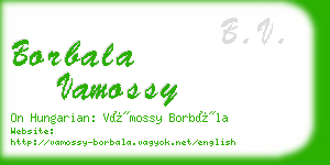 borbala vamossy business card